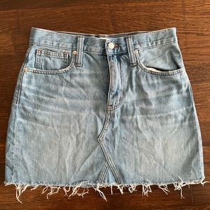 Madewell Denim Mini Skirt